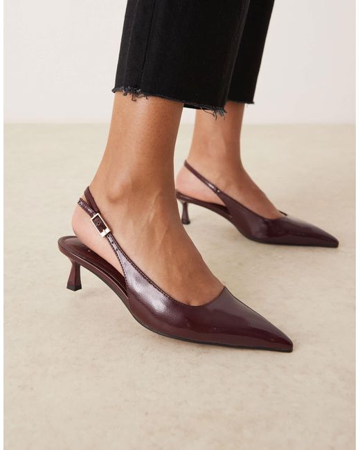 Asos Design Wide Fit Black – skip – lackschuhe