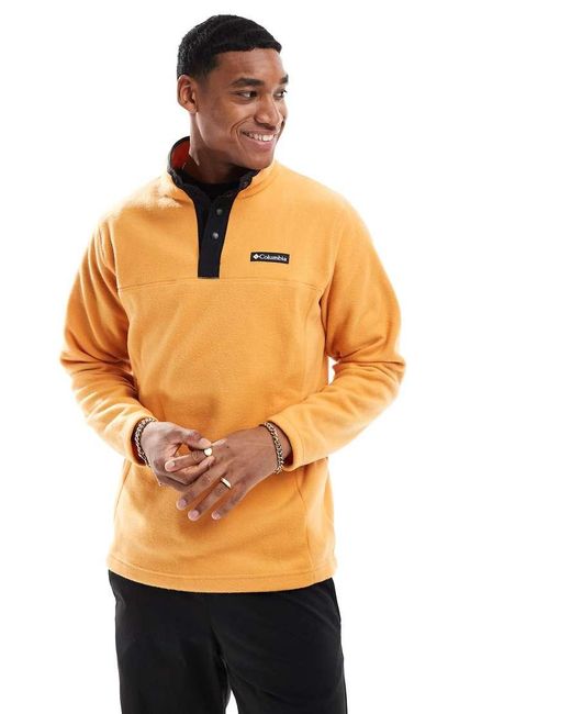 Columbia Orange Steens Mountain Ii Half Snap Fleece for men