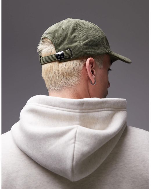 Tommy Hilfiger Gray Flag Logo Cord Cap for men