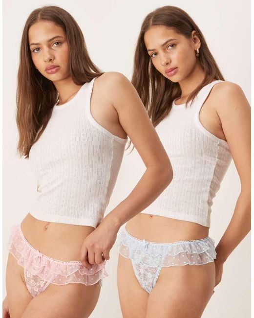 Confezione Da 2 Perizomi Sgambati di ASOS in Brown