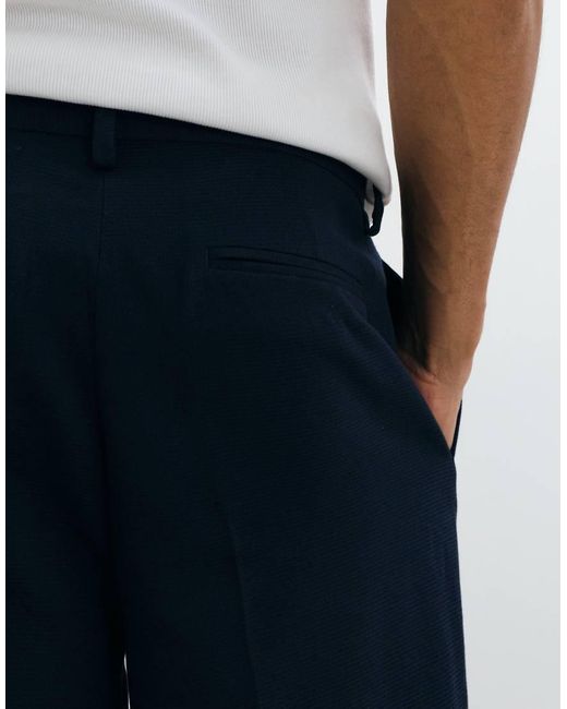 ASOS White Tailored Pleated Oversized Tapered Pants for men