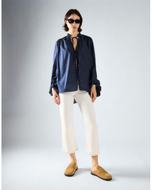 Glamorous Blue Boho Blouse
