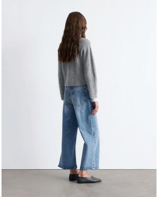 & Other Stories Blue – strickjacke aus alpaka und wolle