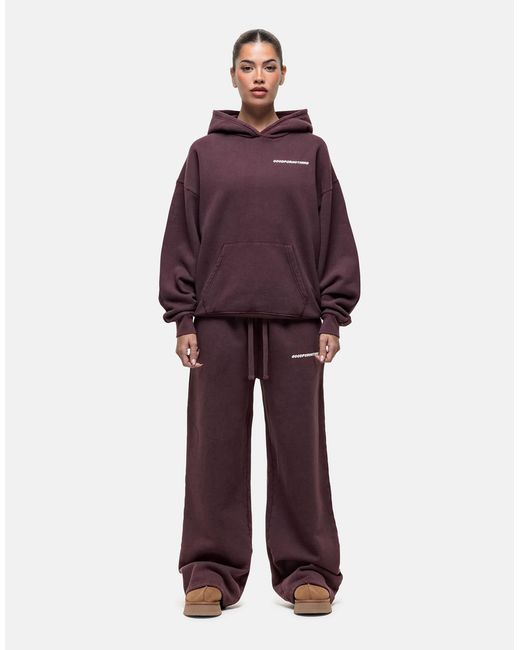 Good For Nothing Purple Core Wide Fit Trackies