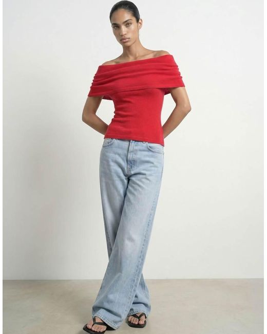Top HYPEDROP de color Red