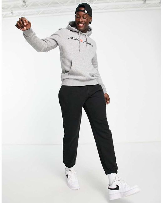 Jack & Jones Metallic Essentials Logo Hoodie for men
