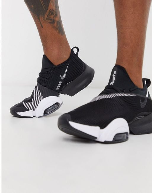 Chaussure d'entraînement fractionné haute intensité Air Zoom SuperRep pour Nike pour homme en coloris Black