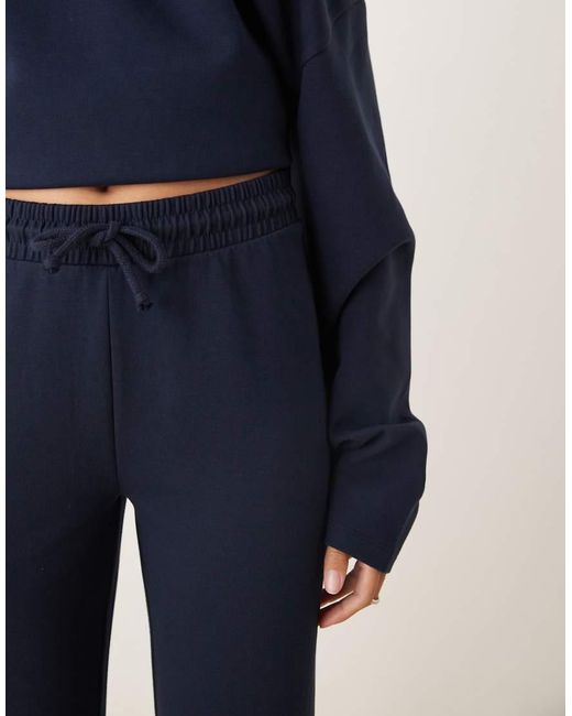 ASOS Blue Interlock Flared Trackies