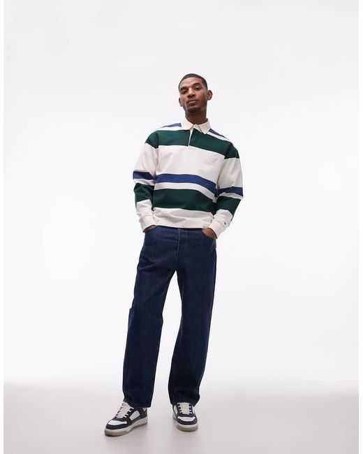 Tommy Hilfiger Gray Relaxed Fit Rugby Shirt for men