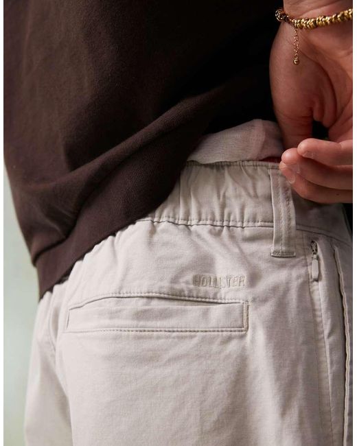 Pantalones Cortos Grises De Estilo Bermuda De Hollister de hombre de color Green