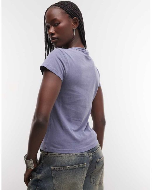 Weekday Purple 90's Baby Tee