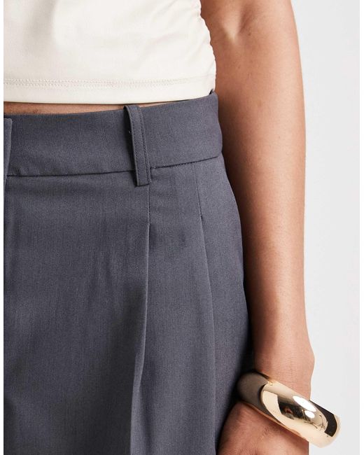 Vero Moda Blue Dad Fit Tailored Trouser