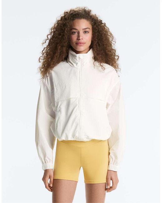 Oysho White Waterrepellent Track Jacket