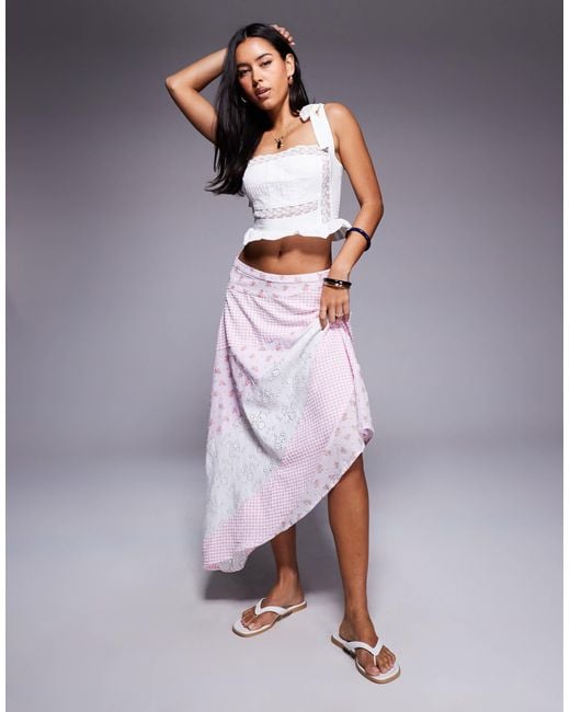 Princess Polly Women's Gray Rennar Cotton Rich Asymmetric Hem