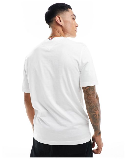 Tommy Hilfiger White Monotype Box T-shirt for men