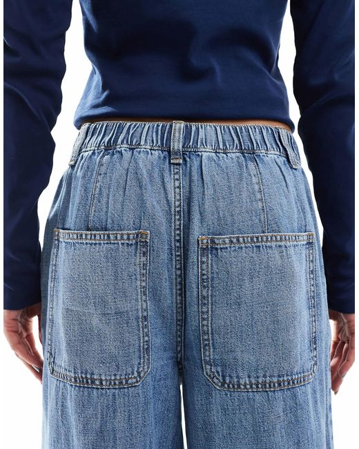 ASOS Blue – weiche jeans mit leinenanteil