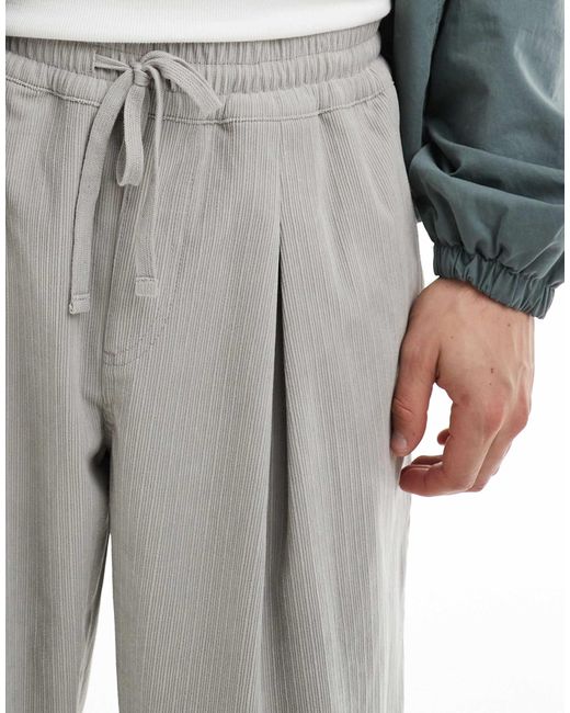 ASOS – baggy-cordhose in Gray für Herren