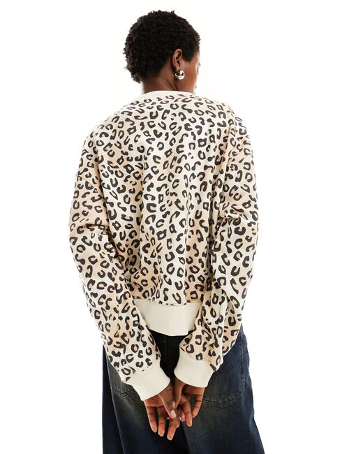 Adidas Originals Metallic Leopard Luxe Sweatshirt