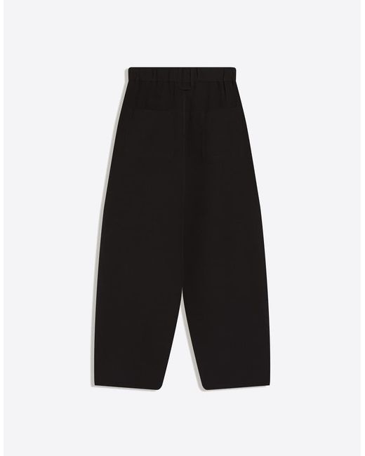 Bershka Black Super Baggy Tailored Fit Trousers for men