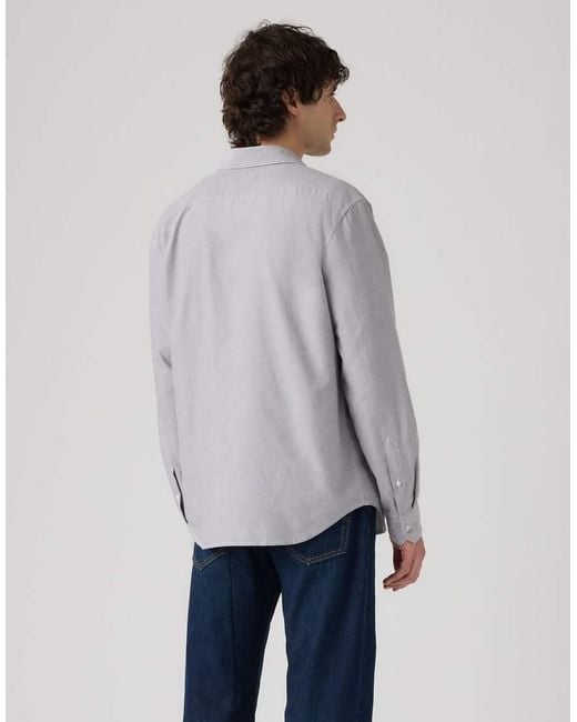 Levi's Gray Battery Housemark Standard Shirt for men