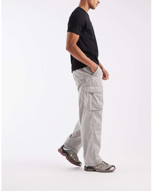 Hollister Gray baggy Cargo Pants for men