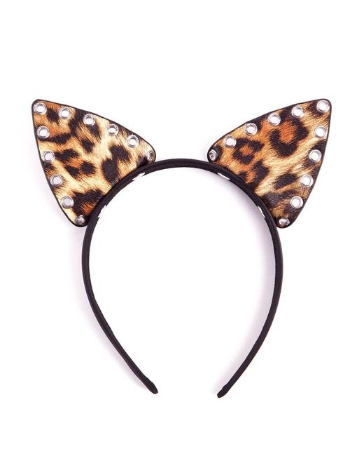Ann Summers Brown Halloween Leopard Print Pu Cat Ears