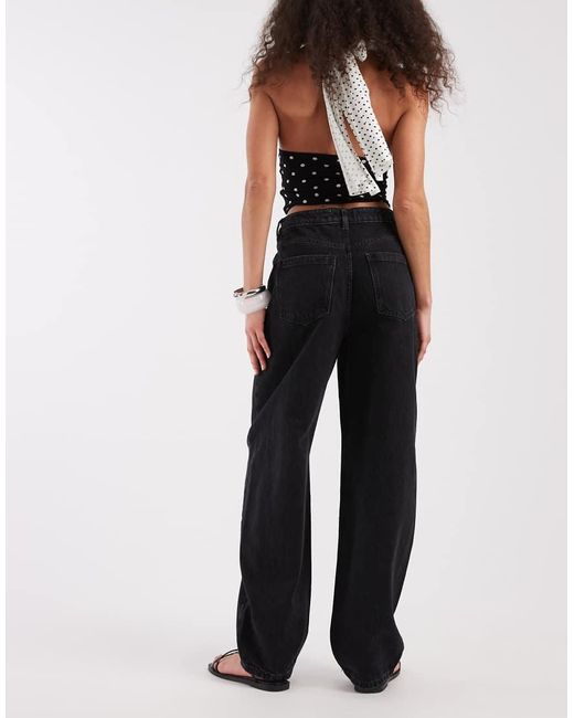 New Look Blue Tapered Barrel Leg Jeans