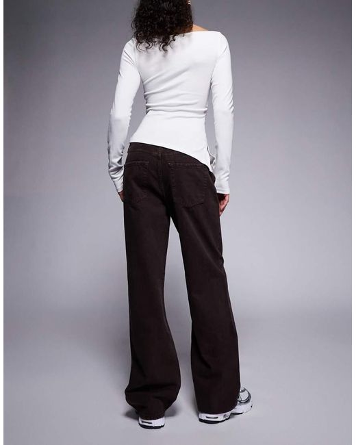 River Island Multicolor Relaxed Straight Leg Jeans
