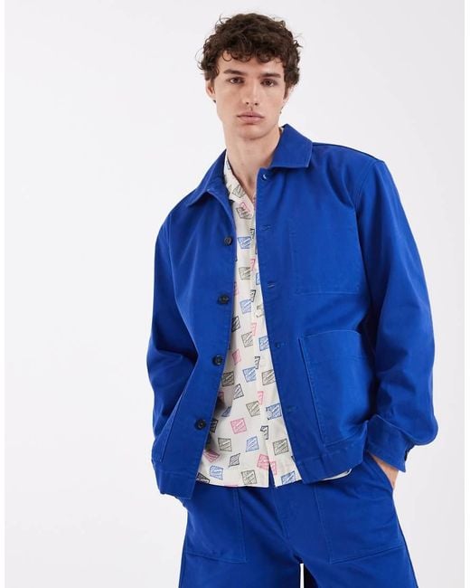 SELECTED Blue X Hotel Amour Workwear Jacket for men