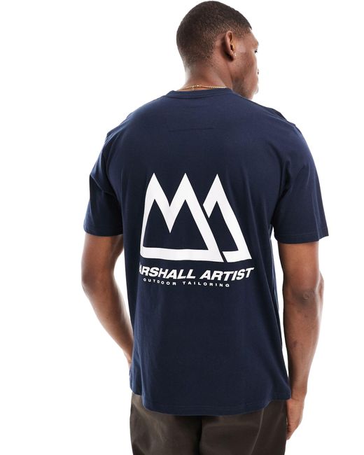 Camiseta con estampado Marshall Artist de hombre de color Blue