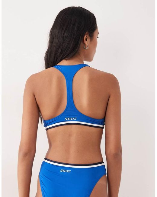 Speedo Blue Jetstream Racerback Bikini Top