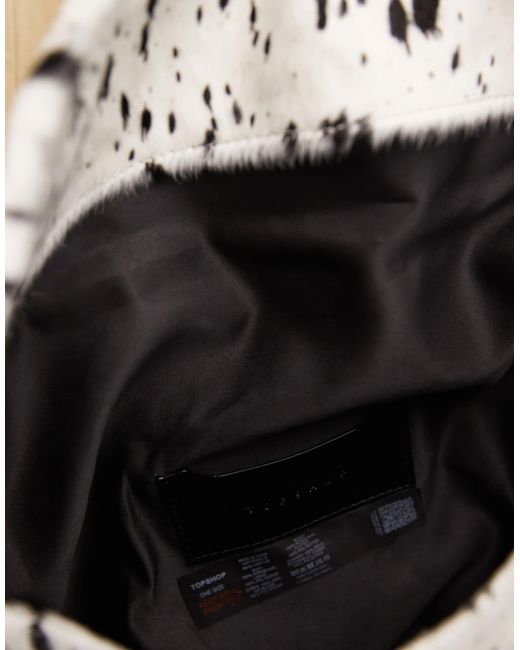 TOPSHOP Multicolor – georgia – faltbare clutch aus leder