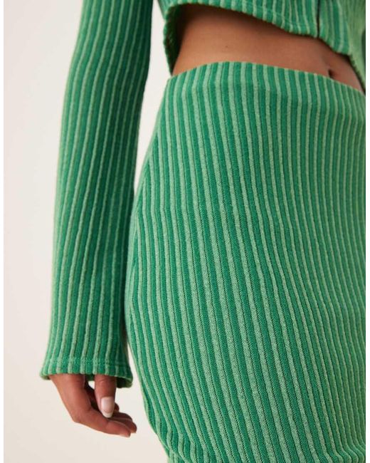 Minigonna A Righe di ASOS in Green
