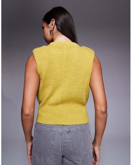 River Island Multicolor Structured Shoulder Knitted Tank Top