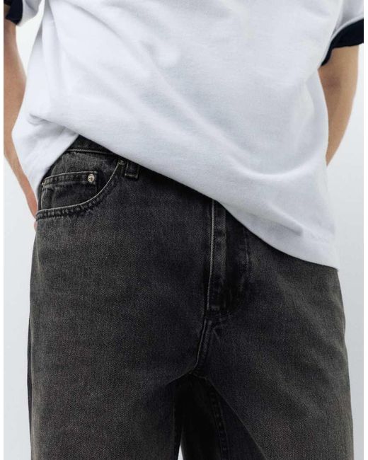 Pull&Bear White Straight-Leg Jeans for men