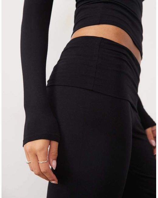 Cotton On White Airy Soft Roll Waist Pant