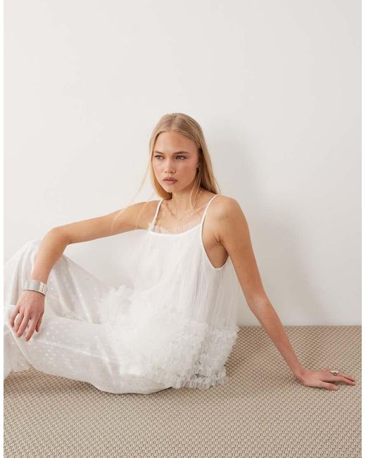 Sister Jane Natural Bridal Tulle Cami Top