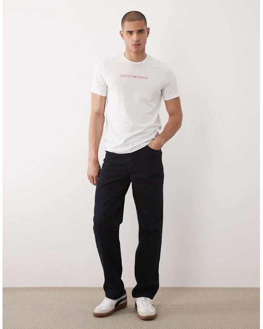 Emporio Armani White Bodywear Chest Logo for men