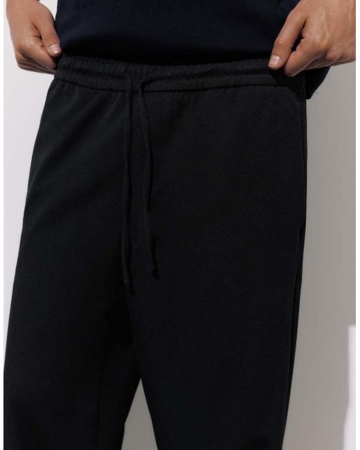 Pull&Bear Joggingbroek Met Elegante Pasvorm in het Black voor heren