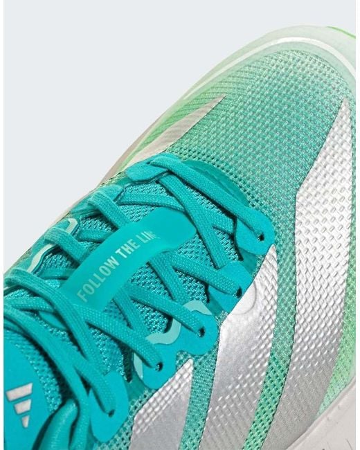 Adidas Originals Green Adizero Boston 13 Running Shoes
