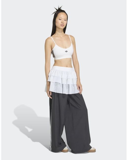 Adidas Originals White Lace Adilenium Fb Tp Trousers