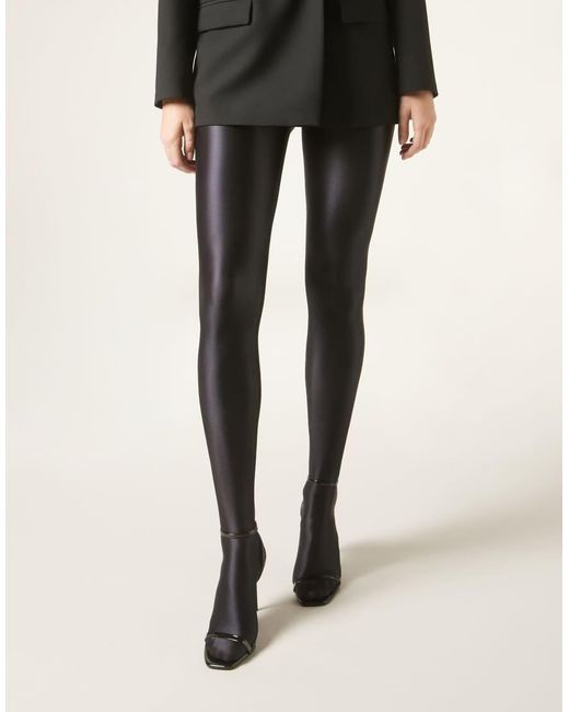 Calzedonia Black Super Shine Tights