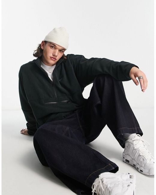 Nike Black Club Polar Fleece Half Zip Jacket for men
