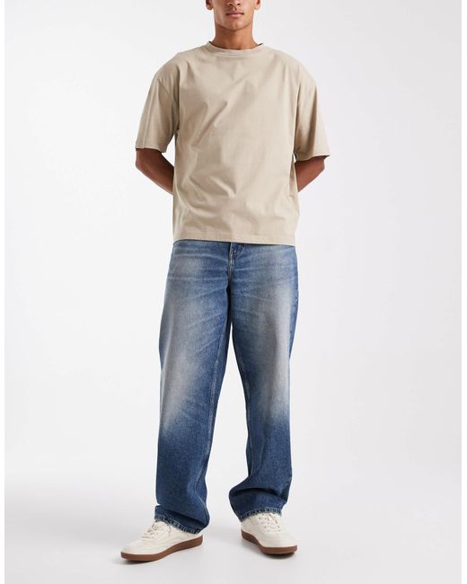 ASOS – 3er-pack basic-t-shirts in Black für Herren