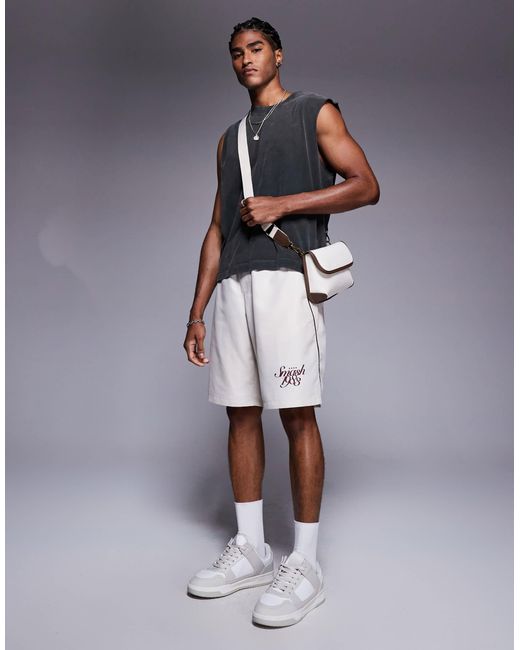 Short Bershka pour homme en coloris Gray