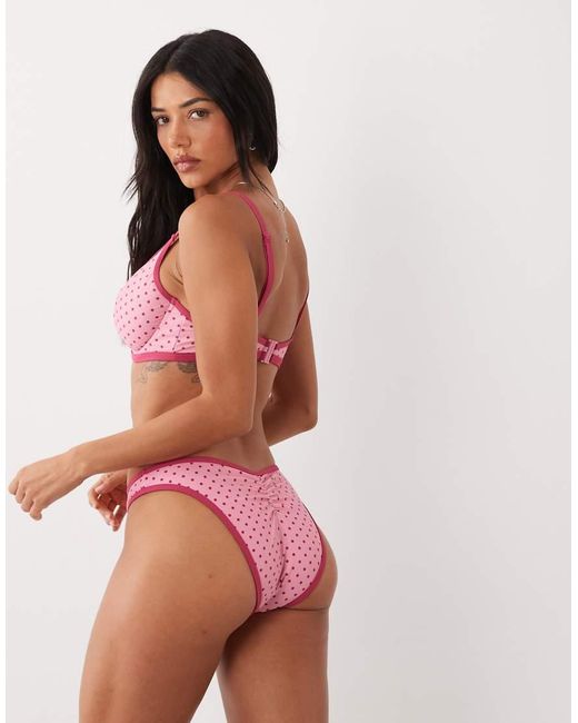 Peek & Beau Red High Leg Bikini Bottom