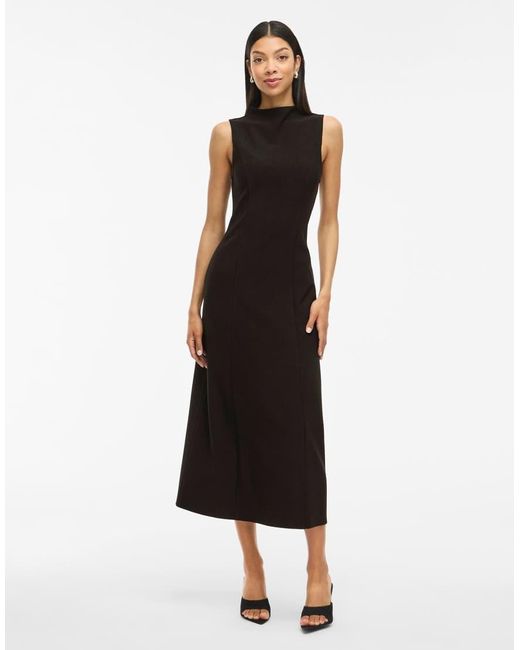 Vila Black Midi Dress