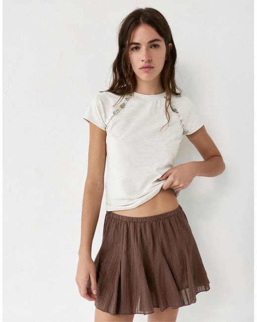 Minigonna di Pull&Bear in Brown