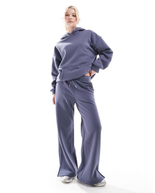 South Beach Blue Wide Leg Jogger