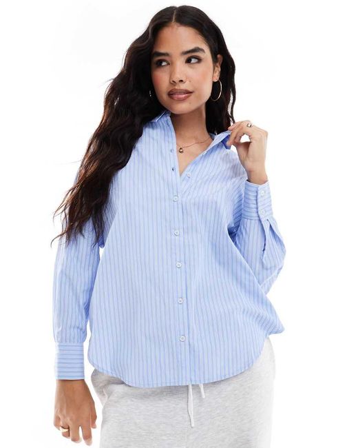 Vero Moda Blue Oversized Shirt